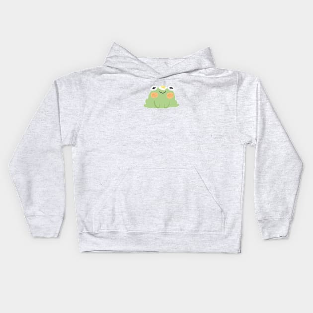 eggy froggy Kids Hoodie by Beelixir Illustration